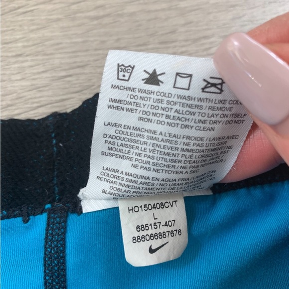 Nike Pro Cool Blue Snakeskin 11" Bike Shorts - Picture 8 of 13